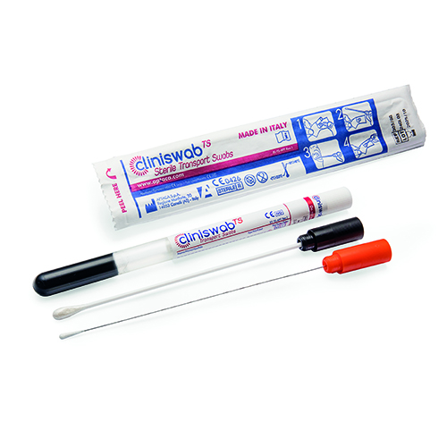 Сваб (транспортна пробірка) з середовищем Аміес та вуглем, алюмінієвий аплікатор, 12*150мм (Aptaca S.p.A) (303/AL/SG) (пак. 900 шт.)